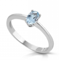 Ringe PG Gioielli Dame in Weißgold Acquamarina 0.43 Ct ANONLY/1A - ANONLY/1A